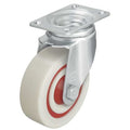 Swivel Plate Caster, Nylon, 5 in., 400 lb, Znc