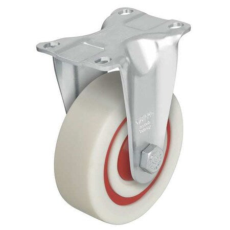 Rgd Plate Caster, Nylon, 5 in., 400 lb, C