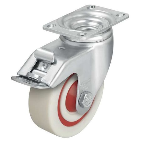 Swivel Plate Caster, Nylon, 5 in., 400 lb., C
