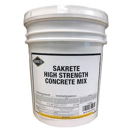 Concrete Mix, Pail, Gray, High Strength