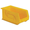 Hang & Stack Storage Bin, Plastic, Yellow, 7 in H, 8 1/4 in W, 14 3/4 in L