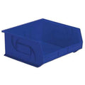 Hang & Stack Storage Bin, Plastic, Blue, 7 in H, 16 1/2 in W, 14 3/4 in L