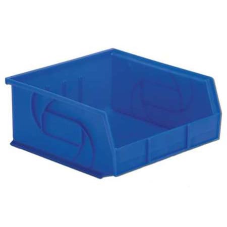 Hang & Stack Storage Bin, Plastic, Blue, 5 in H, 11 in W, 10 7/8 in L