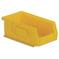 Hang & Stack Storage Bin, Plastic, Yellow, 3 in H, 4 1/8 in W, 7 3/8 in L
