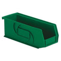 Hang & Stack Storage Bin, Plastic, Green, 4 in H, 4 1/8 in W, 10 7/8 in L