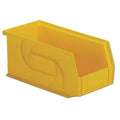 Hang & Stack Storage Bin, Plastic, Yellow, 5 in H, 5 1/2 in W, 10 7/8 in L