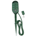 Power Strip, Remote Control, 5-15R, 5-15P, 6 ft., Green