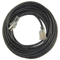 SJTW Outdoor Extension Cord, 16 AWG 1 Outlet, 5-15R, Black, PVC, 5-15P, 50 ft