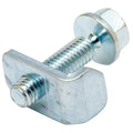 Rod Stiffener w/Break Off Bolt Head, Carbon Steel, Electrogalvanized Finish
