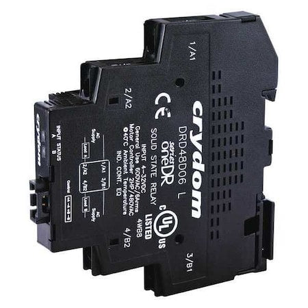 Dual Solid State Relay, 2 Phase, Screw Clamp, DIN Rail, SCR