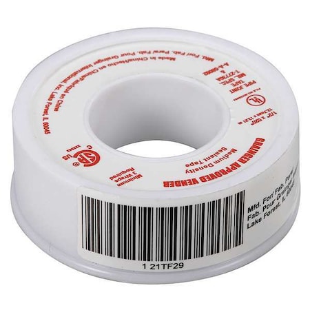 Sealant Tape, 1/2 x 520 In