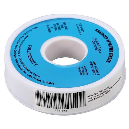 Sealant Tape, 1/2 x 600 In