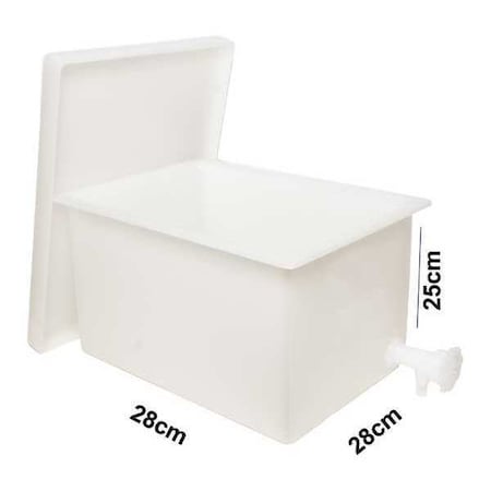 Tank, Rectangular, w/Lid and Faucet