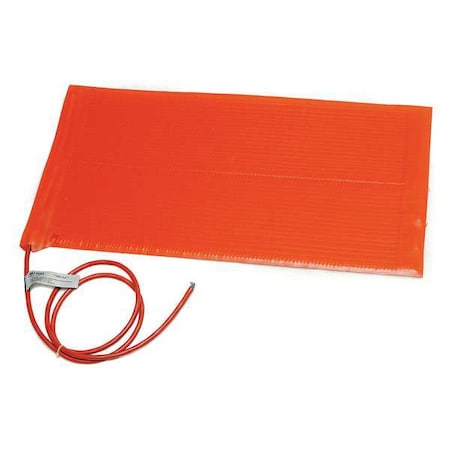 Heating Blanket, Silicone Rubber, 240V, 180W, 6""W x 12""L