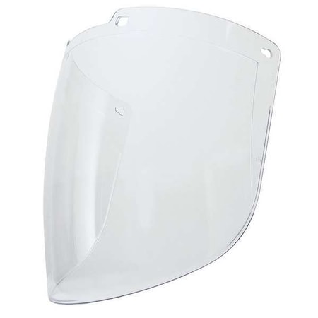 Face Shield Visor, Clear Visor, Polycarbonate, Uncoated Lens, clear