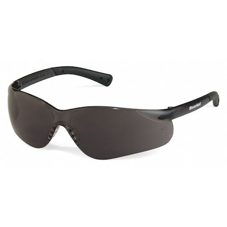 BearKat (BK3), Safety Glasses, Duramass Hard Coat, Gray Lens, Gray Arms, Frameless