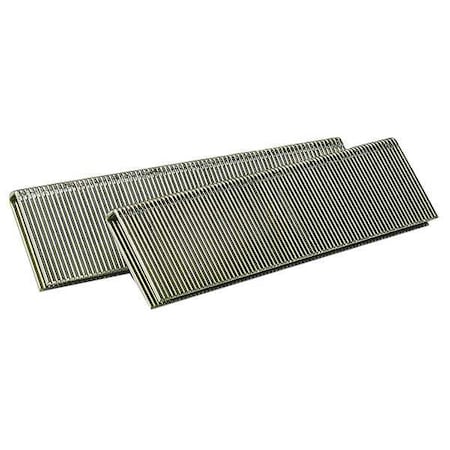 Staples, 18 ga, Medium Crown, 1-1/4 in Leg L, Steel, 5000 PK
