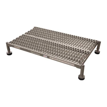 Work Platform, 1 Step, Steel, 6In. H.