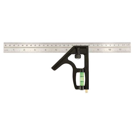 Combo Square, 12 in. L, in/mm Graduations