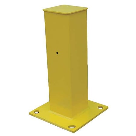 Tubular Mounting Post, 10 In x 18 In, Ylw