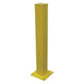 Tubular Mounting Post, 10 In x 42 In, Ylw