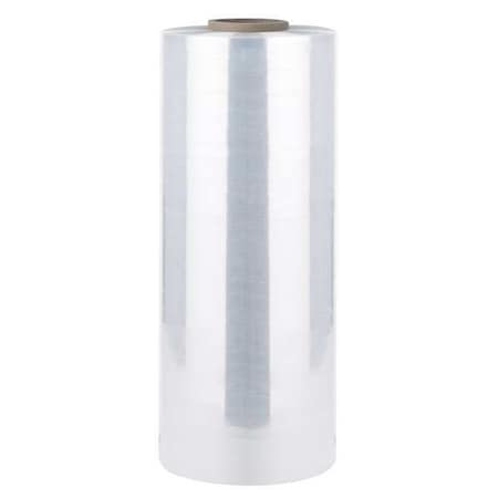 Stretch Wrap, 15-11/16" W x 1476 ft. L, 65 ga, HWIV Style, Clear, Light Duty