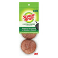 Scouring Pad, 3"L, Copper Coated, PK3