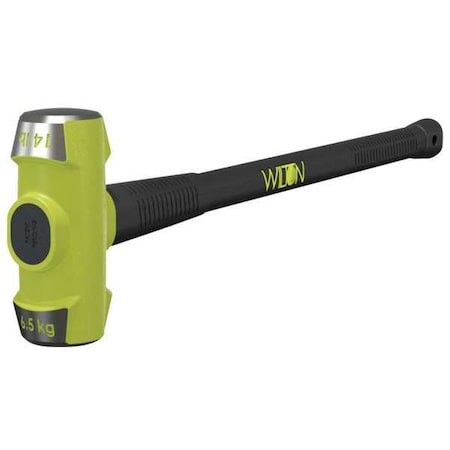 Sledge Hammer, 14 lb., 24 In, Rubber/Steel