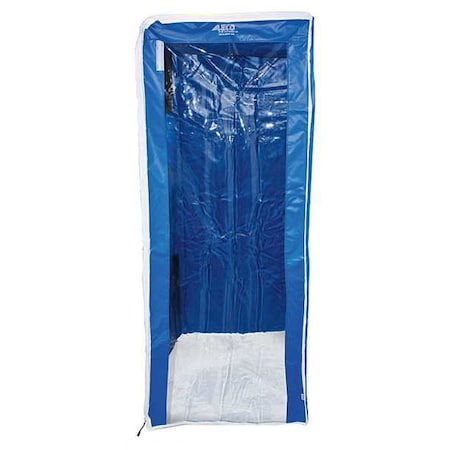 Pan Rack Cover, 23 x 28 x 64 in, Blue