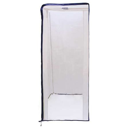 Pan Rack Cover, 23 x 28 x 64 in, Off White