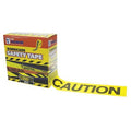 Barricade Tape, Caution, Yellow, 3 in Wide x 1, 000 ft Length, Polyethylene, 3 mil