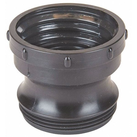 Adapter, Polypropylene, Black, 2 In. W