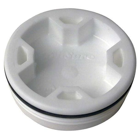 Drum Plug, 2 In., Poly, Buna Gasket, PK10