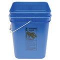 Pail, Open Head, Square, 4 gal, PE, Blue