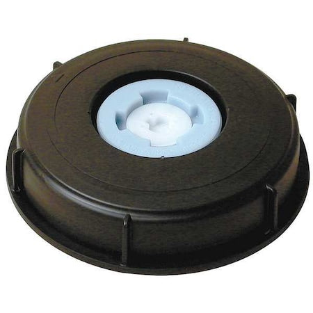 Cap, Polypropylene, Black, 6 In. W