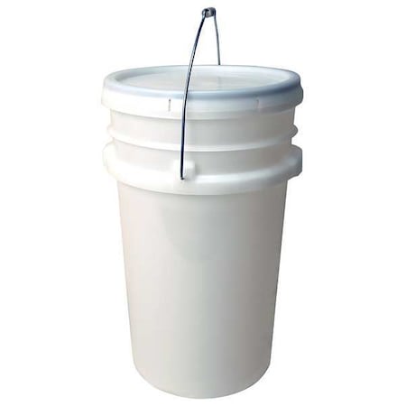 Pail, Open Head, Round, 7 gal, PE, Natural