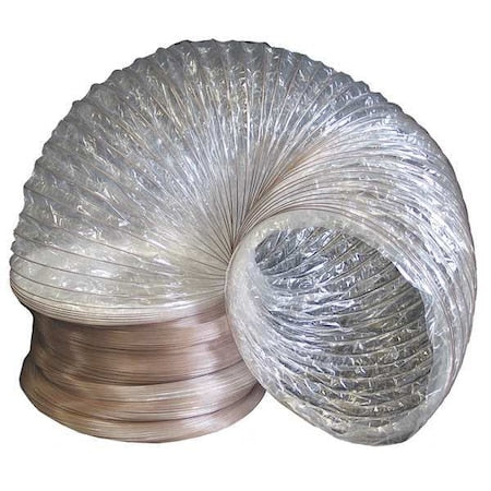Flexible Duct, 12 in Dia, BoPET, 25 ft L