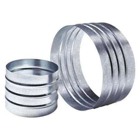 Duct to Duct Connector, Galv Stl, 8 in