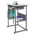 Adjustable Desk Student Desk, Manual Adjustable, 19-1/2" D X 24-1/2" to 42" H, 27-1/2" W X Laminate