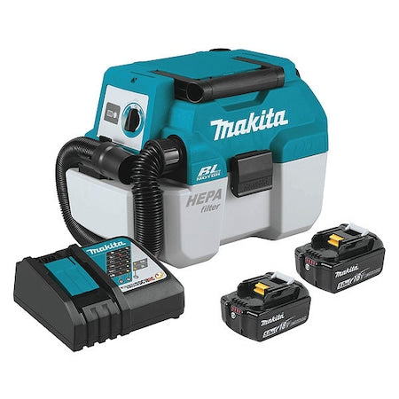18V LXT Brushless 2.0Gal HEPA Wet/Dry Canister Vacuum Kit (5.0Ah)
