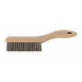 Shoe Handle Scratch Brush - 4x16 Rows, SS Wire, Plastic Block