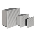 AxialFan, Gray, Square, 7-13/16inH