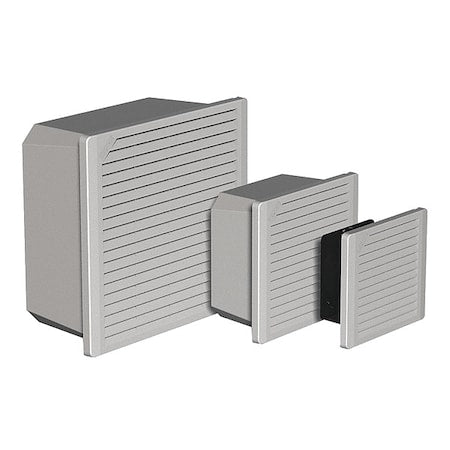 AxialFan, Gray, Square, 7-13/16inH