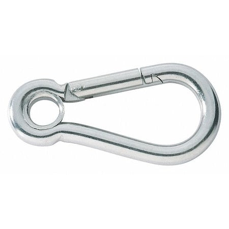 Carabiner Hook, Single Lock, SS, 3/8