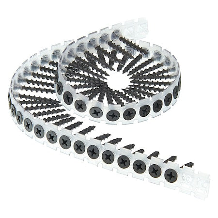 Drywall Screw, No 6 x 1-1/4 in, Steel, Flat Head Phillips Drive, 1000 PK