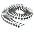 Drywall Screw, No 6 x 1-1/4 in, Steel, Flat Head Phillips Drive, 1000 PK