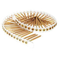 Deck Screw, #8 x 2 13/16 in, Steel, Flat Head, Square Drive, 800 PK