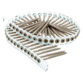 Deck Screw, #8 x 2-5/16 in, Steel, Flat Head, Square Drive, 800 PK