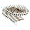 Deck Screw, #8 x 2-13/16 in, Steel, Flat Head, Square Drive, 800 PK