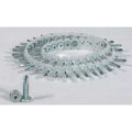 Sheet Metal Screw, #10 x 1 in, Zinc Plated Steel Pan Head Square Drive, 1000 PK